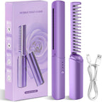 Meneflix Portable Mini Hair Straightener Cordless Rechargeable Hot Comb
